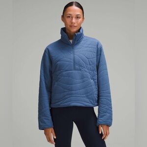 Like new - Lululemon Dynamic Movement Half-Zip Pullover
Pitch Blue - 8